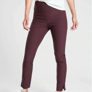 Athleta •Wander Slim Ankle Pant Antique Burgundy Sz 12 Petite